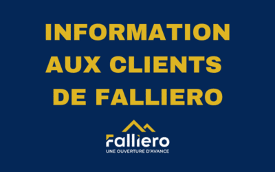 Information aux clientes et clients de Falliero