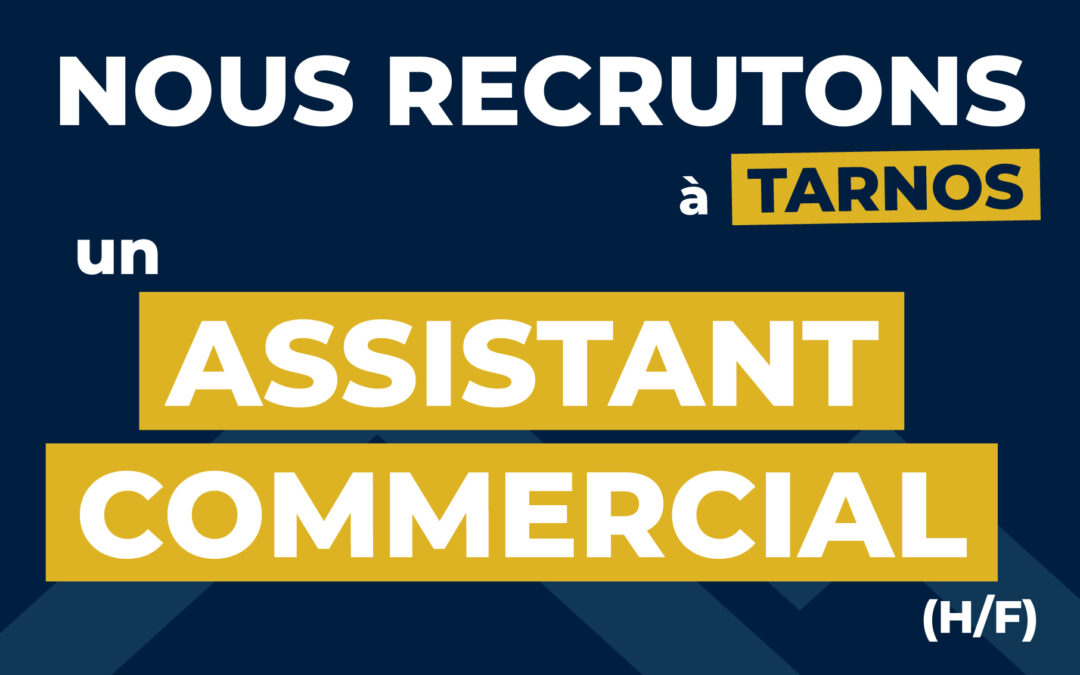 Nous recherchons un Assistant Commercial (H/F) à Tarnos