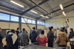 Falliero lors de la semaine de l'industrie